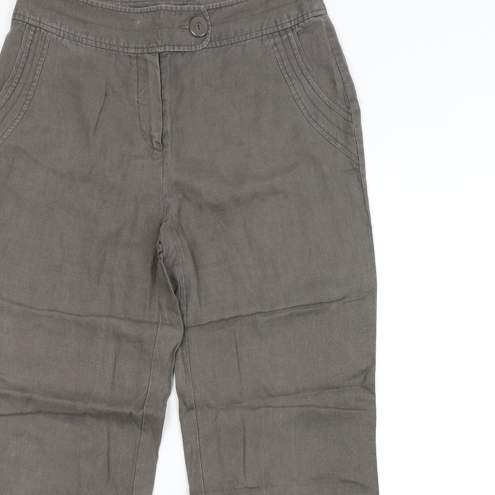 Prima Q Womens Grey   Trousers  Size 14 L28 in