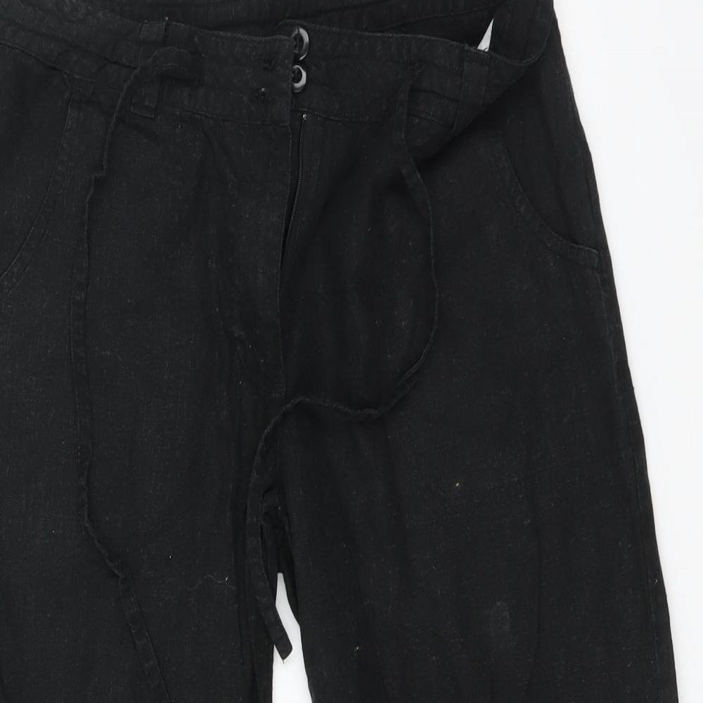 ethel Austin Womens Black   Trousers  Size 12 L21 in