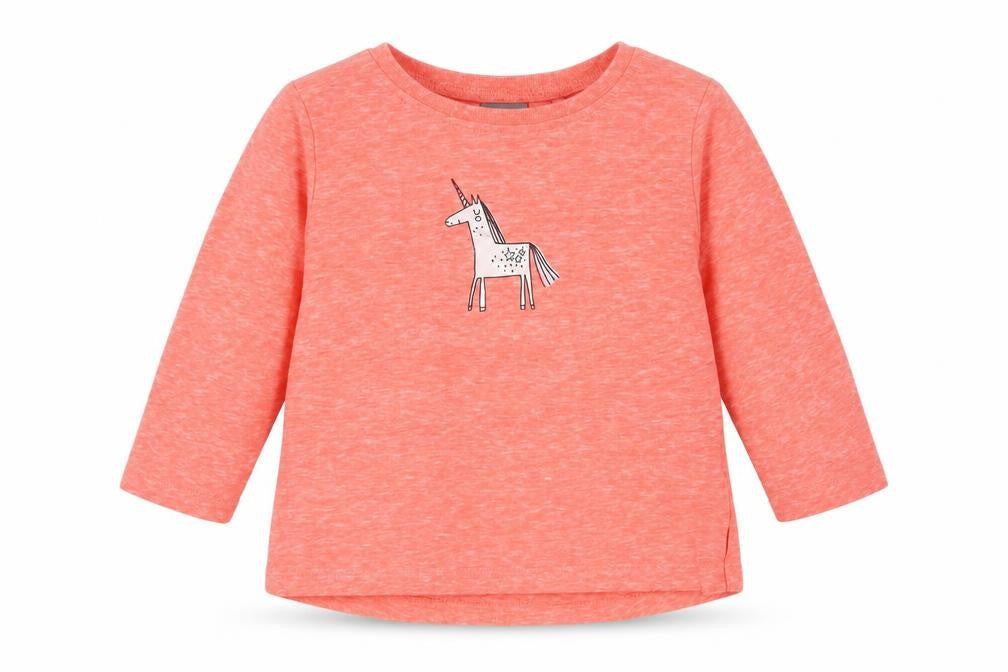 NEXT Girls Orange   Basic T-Shirt Size 6-9 Months  - Unicorn