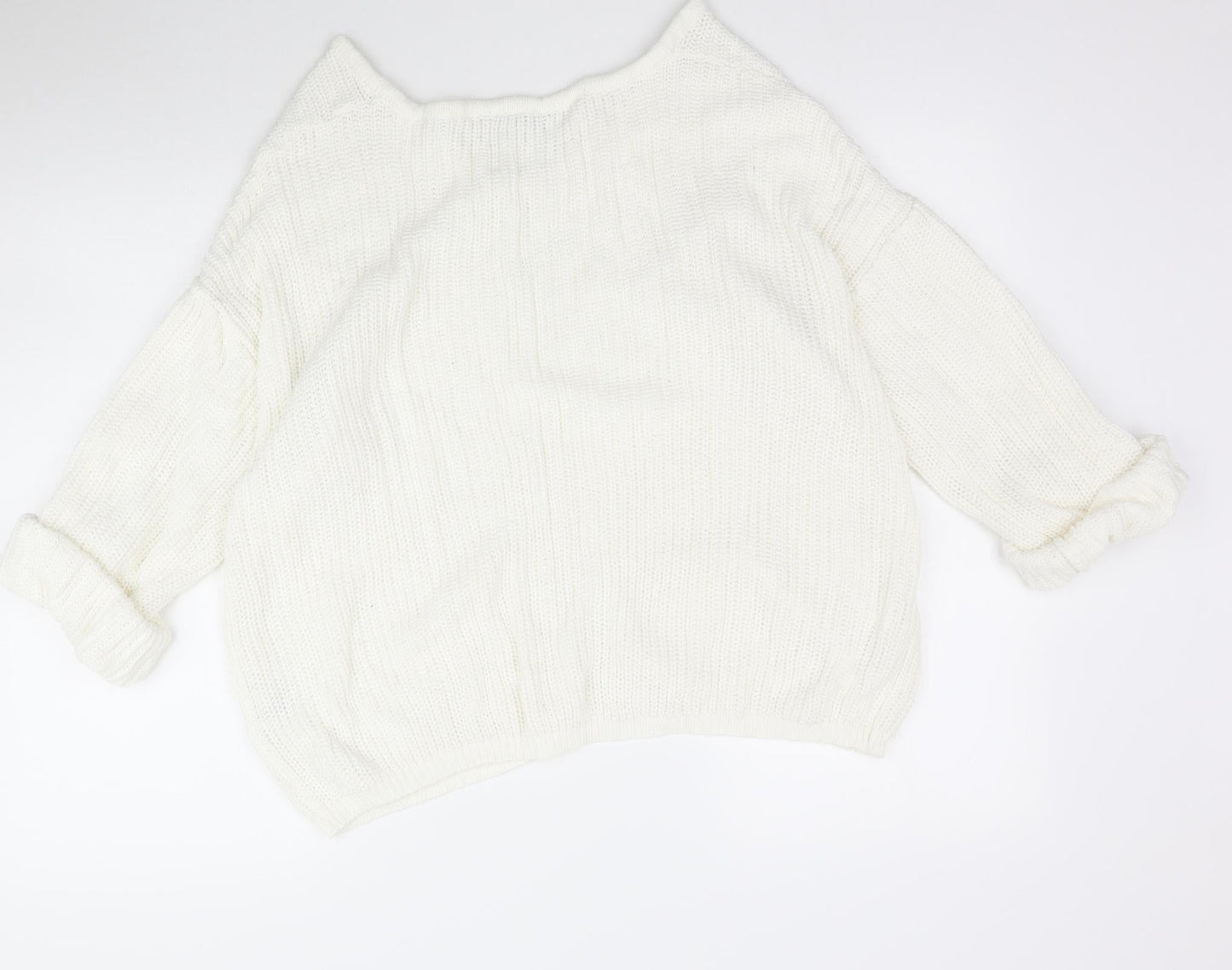 Select Womens Ivory  Knit Pullover Jumper Size 18