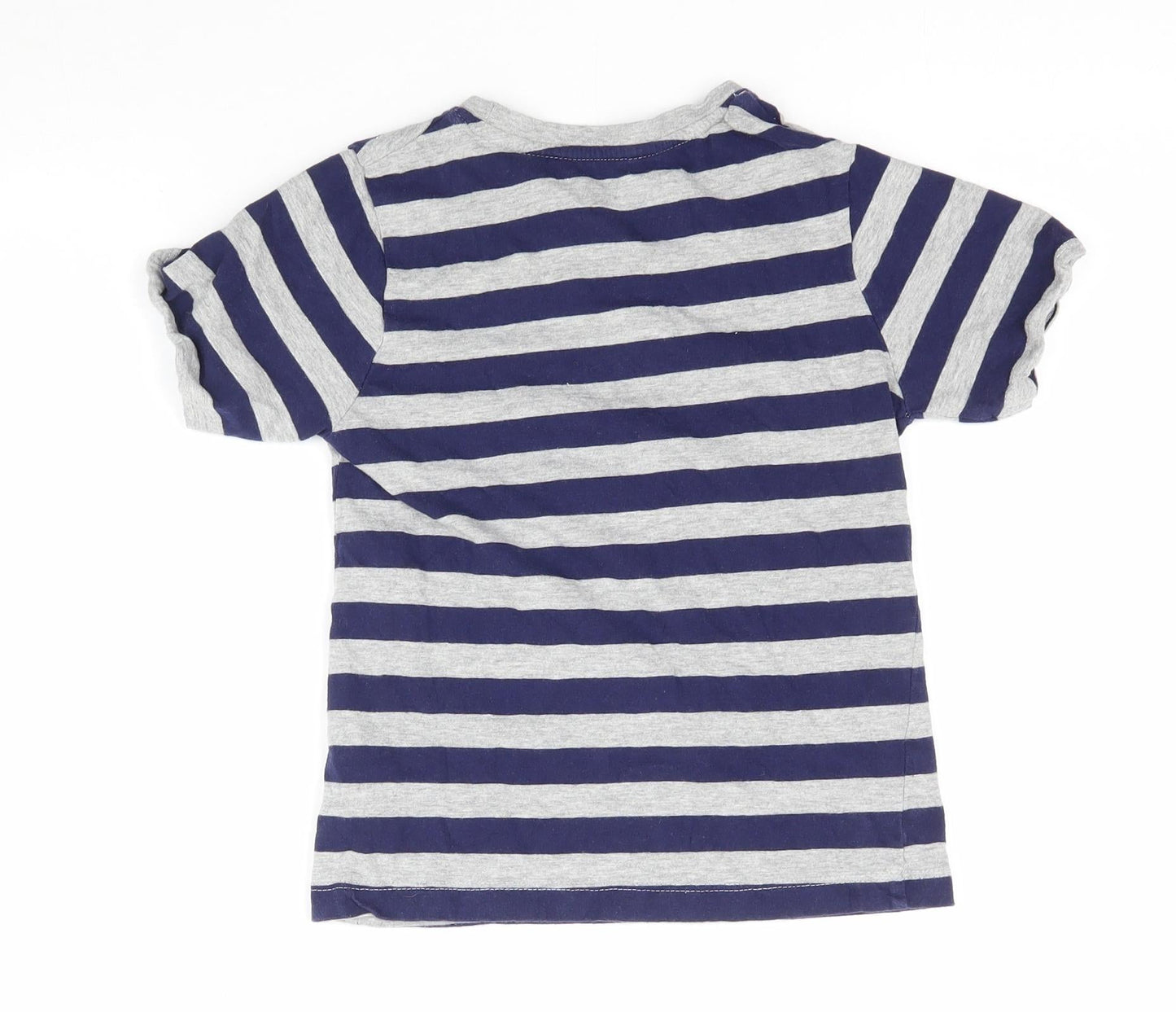 Hullabaloo Boys Multicoloured Striped  Basic T-Shirt Size 7-8 Years