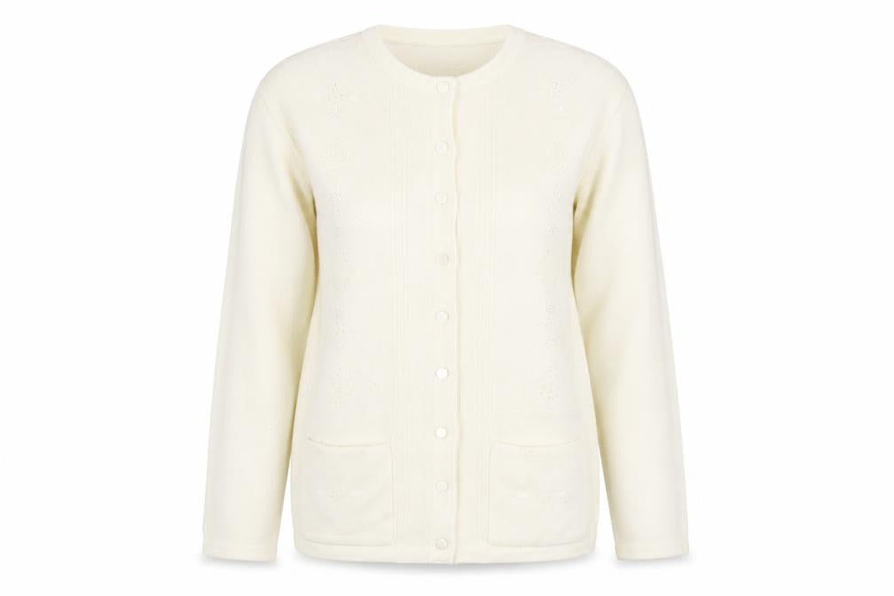 MISSLEY Womens Ivory  Knit Cardigan Jumper Size S