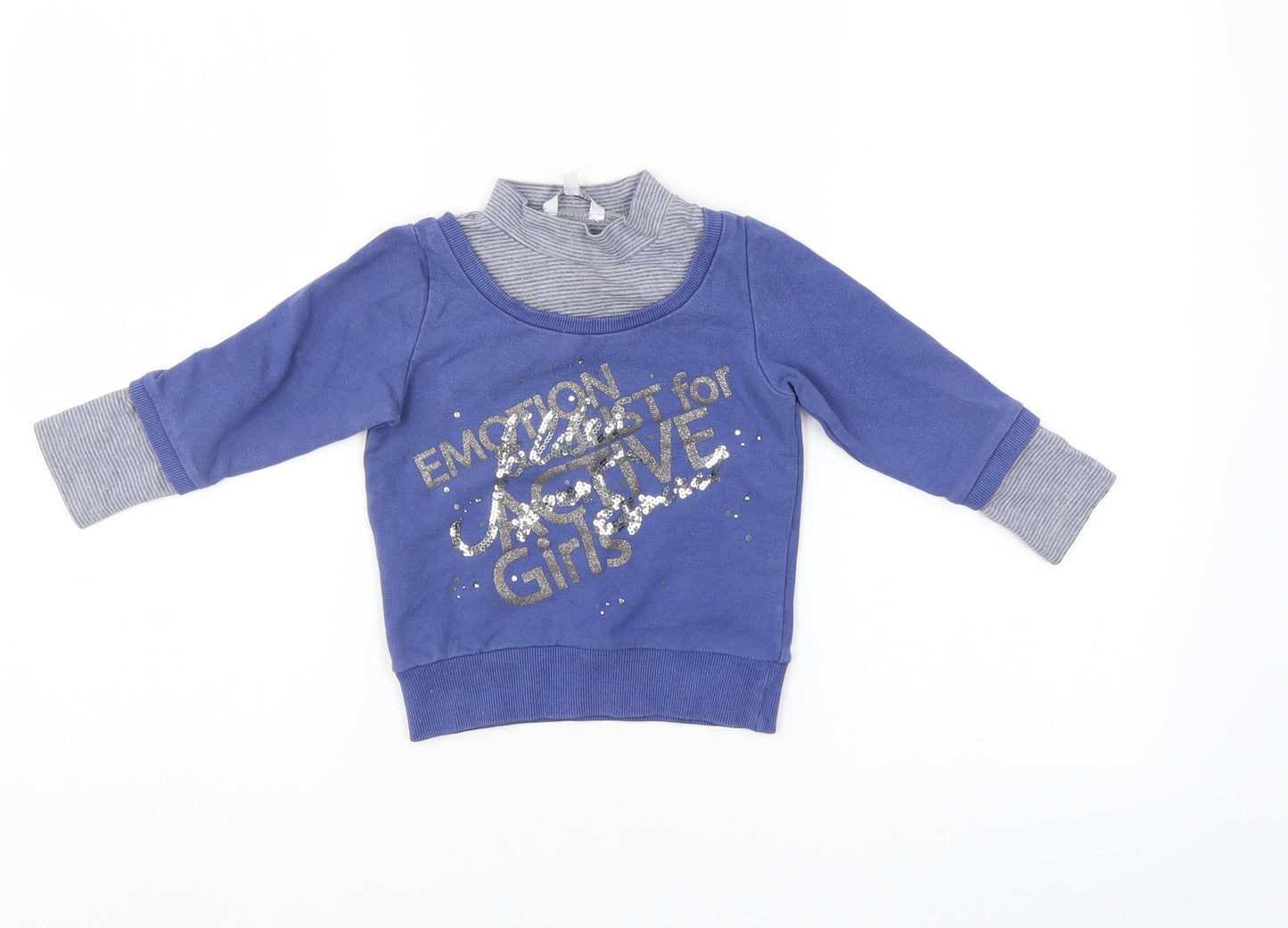 dodipetto Girls Blue   Pullover Sweatshirt Size 3-4 Years