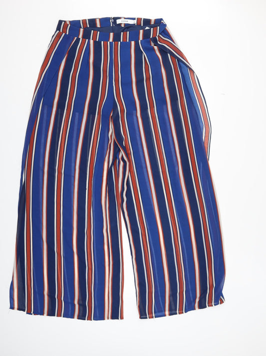 JustFab Womens Multicoloured Striped  Trousers  Size L L33 in