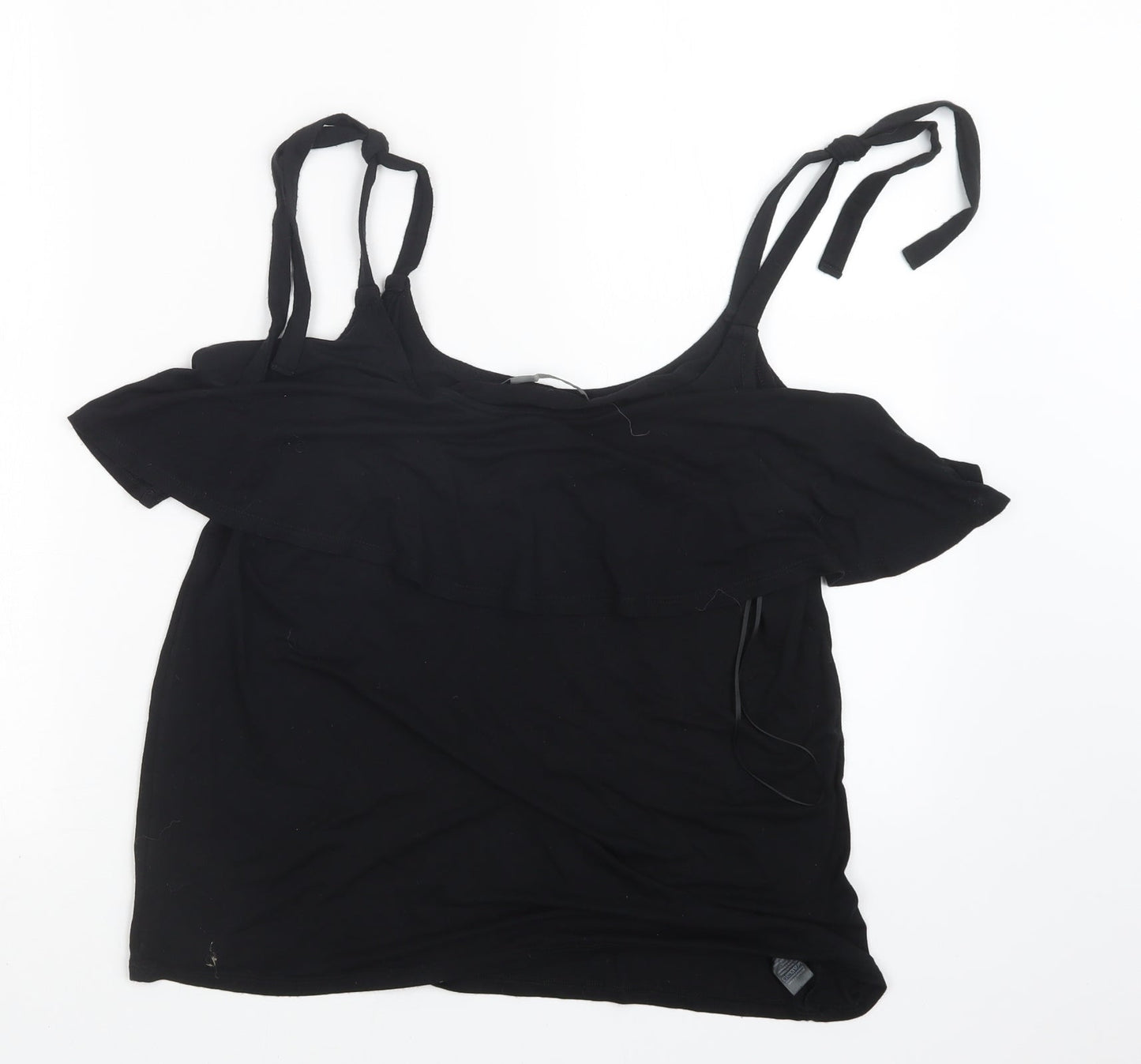 George Womens Black   Basic T-Shirt Size 10