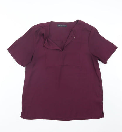 Marks & Spencer Womens Purple   Basic Blouse Size 10