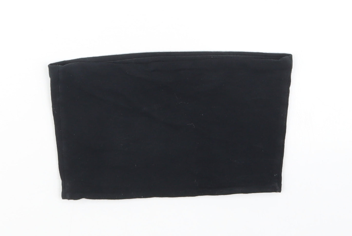 Topshop Womens Black   Cropped T-Shirt Size 4