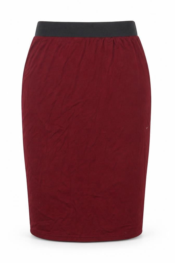 Preworn Womens Red   Straight & Pencil Skirt Size 25 in