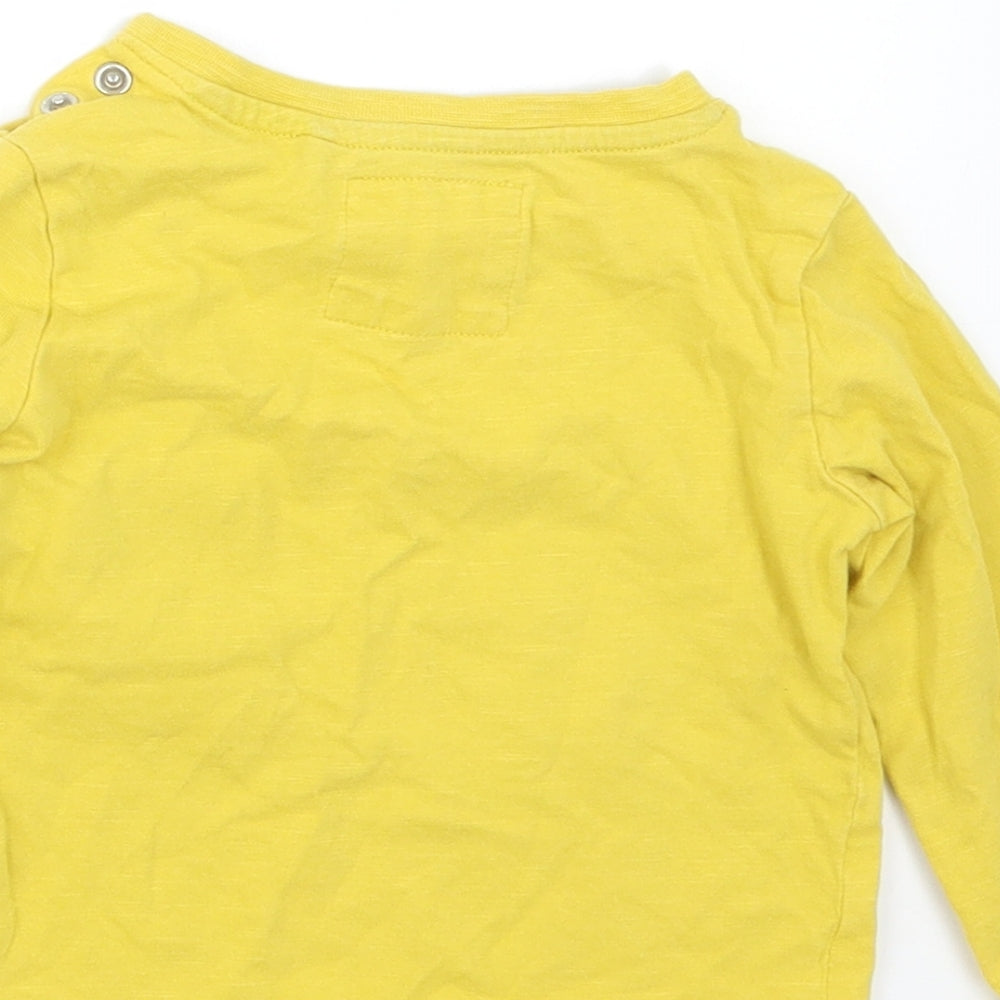 TU Boys Yellow   Basic T-Shirt Size 9-12 Months
