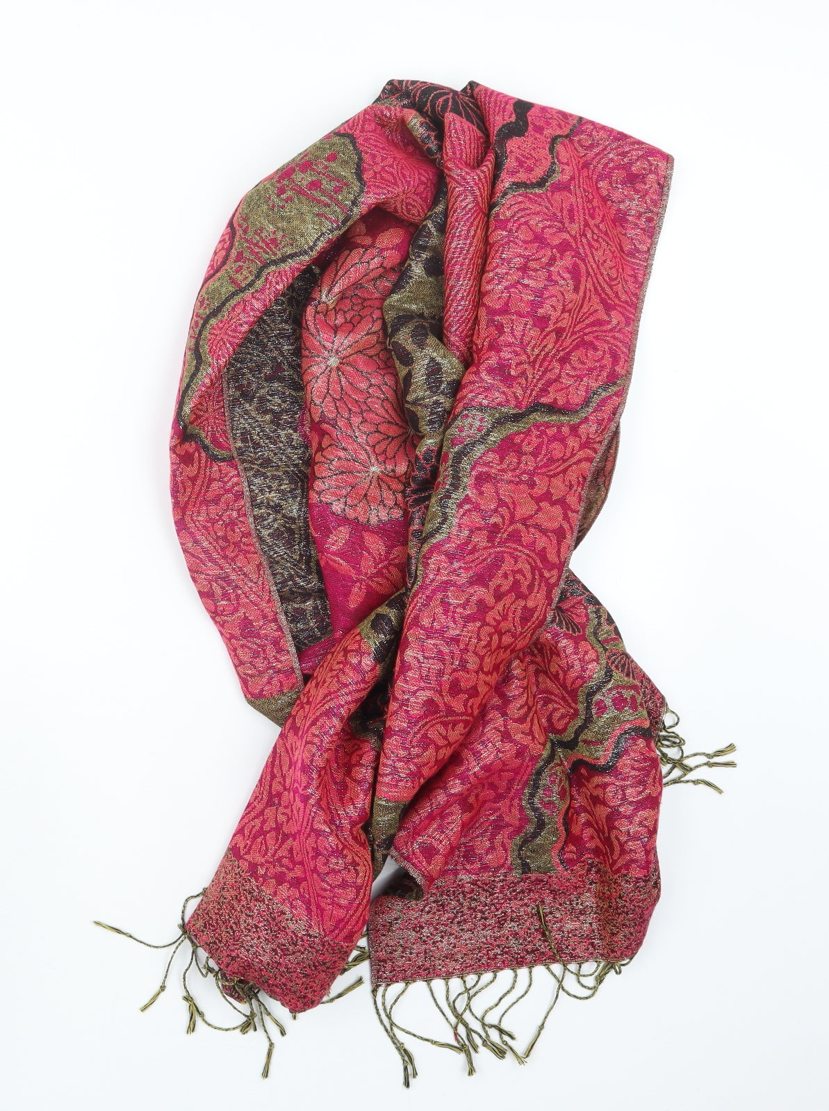 Preworn Womens Pink    Scarf