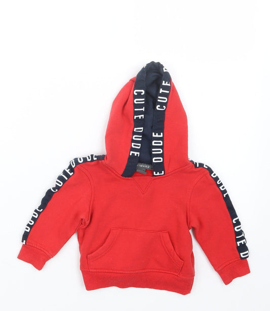 Primark Boys Red   Jacket  Size 6-9 Months  - Hoodie