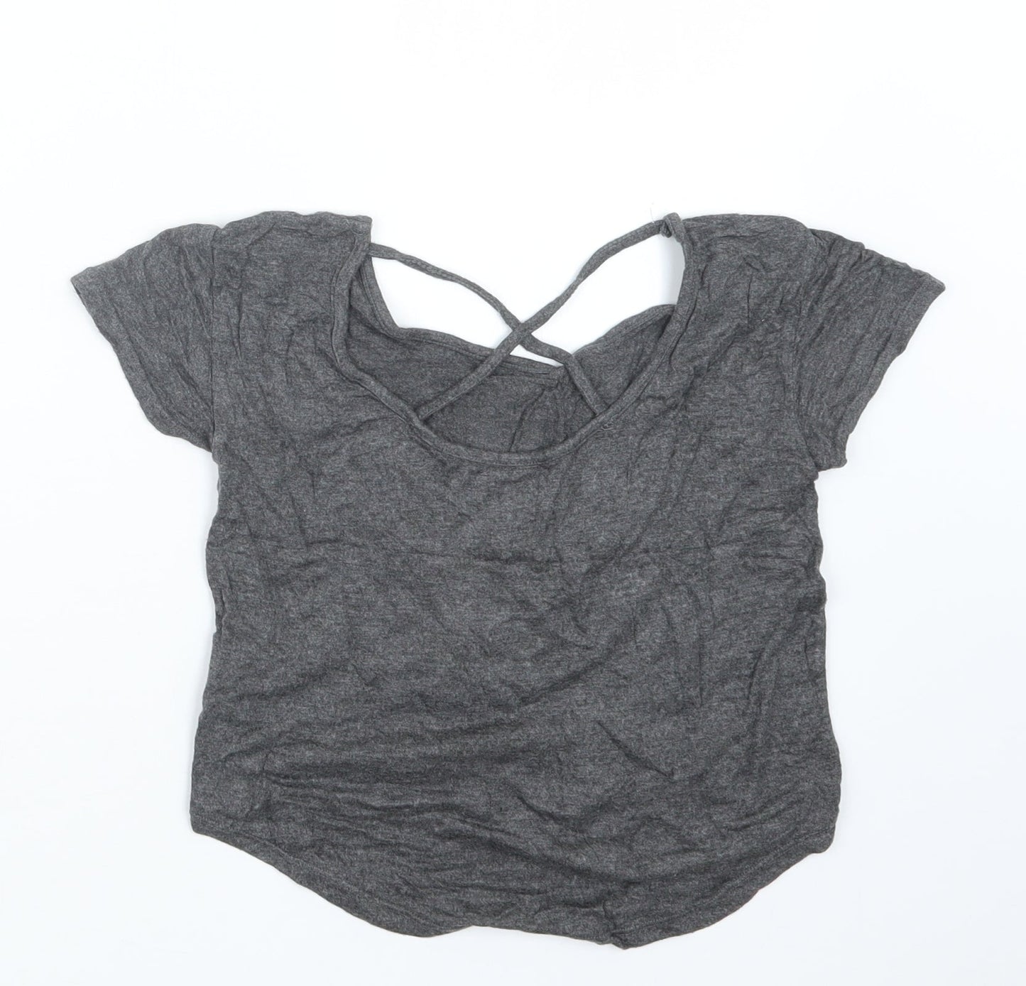 Young Dimension Girls Grey   Basic T-Shirt Size 8-9 Years
