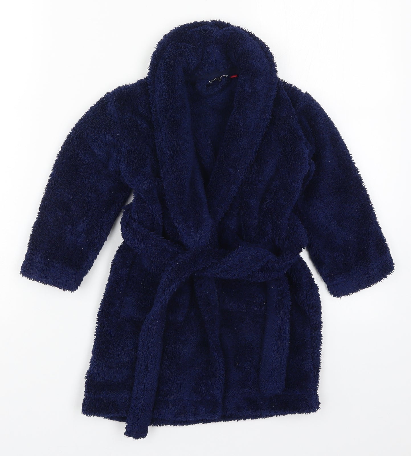 John Lewis Boys Blue Solid   Robe Size 3 Years