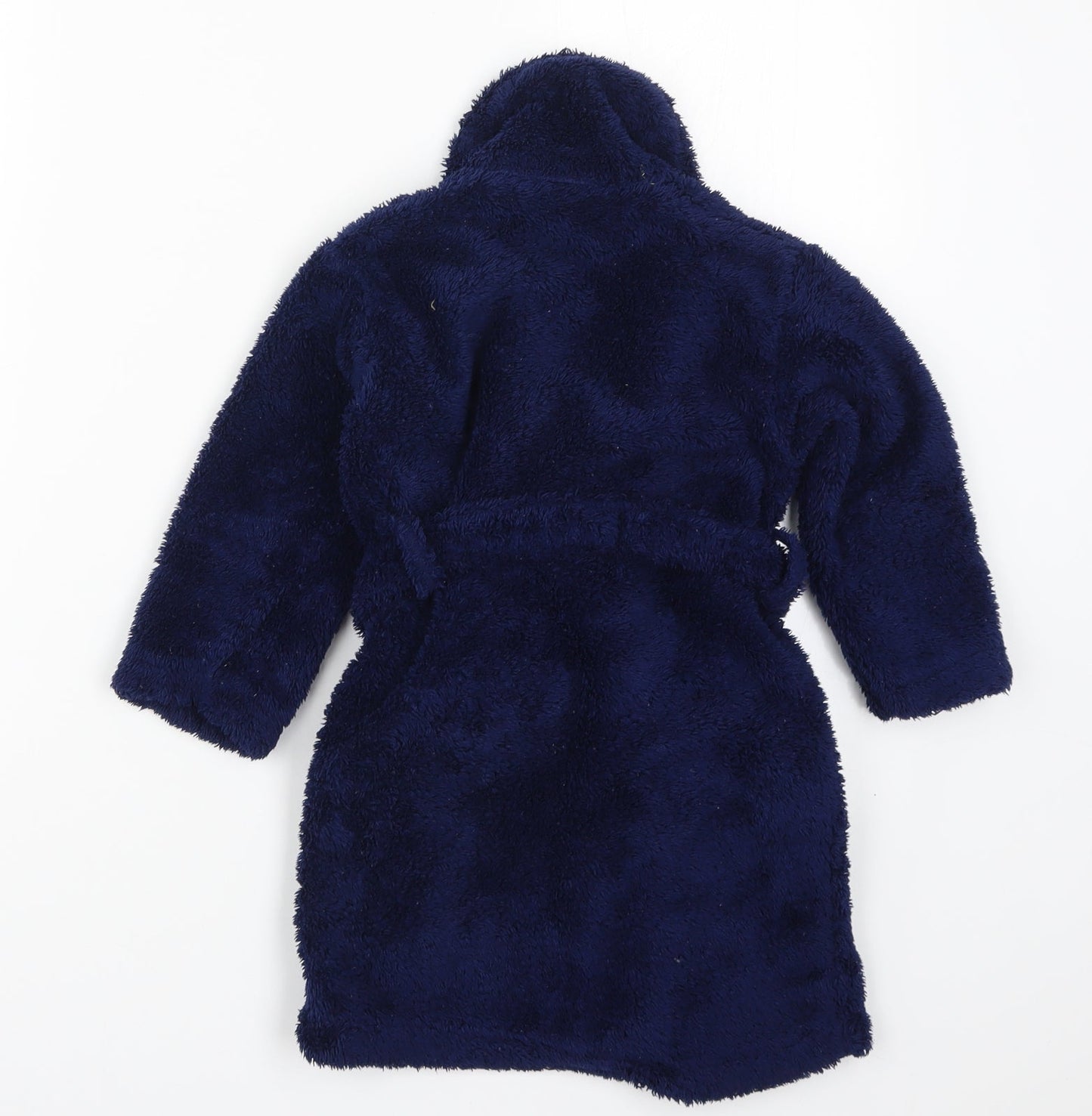 John Lewis Boys Blue Solid   Robe Size 3 Years