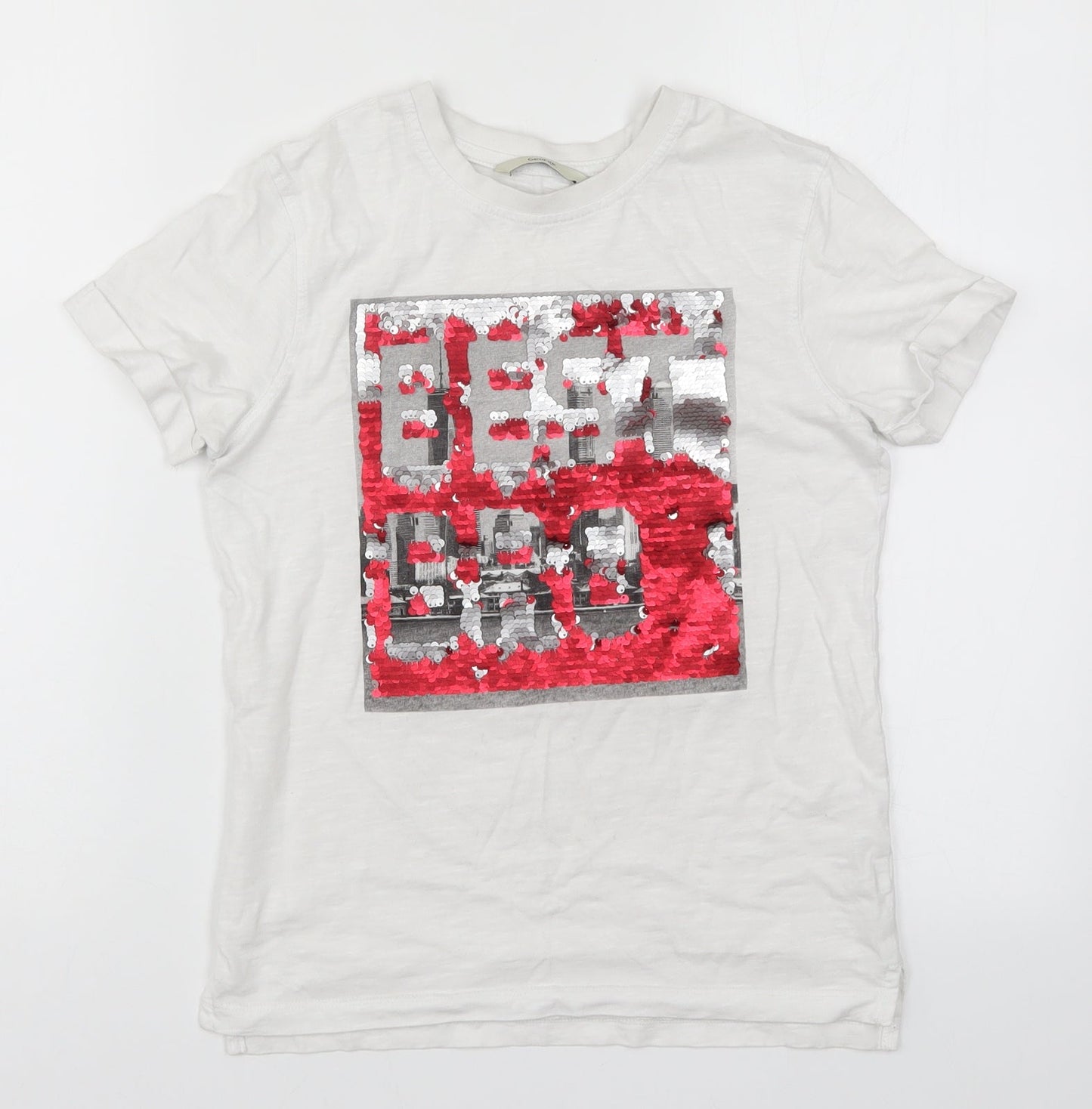 George Boys White   Basic T-Shirt Size 9-10 Years  - Best Bro