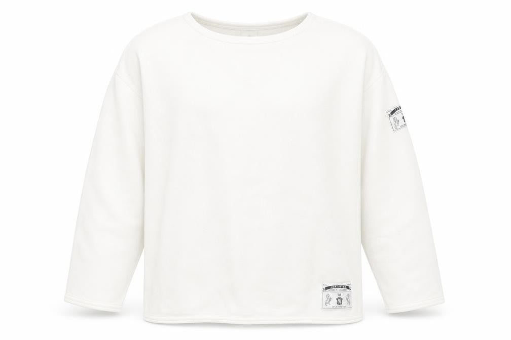 Jeronimo Mens White   Pullover Sweatshirt Size M