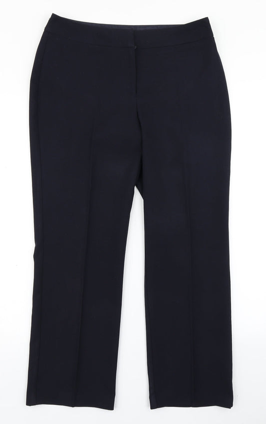 BHS Womens Blue   Dress Pants Trousers Size 10 L22 in