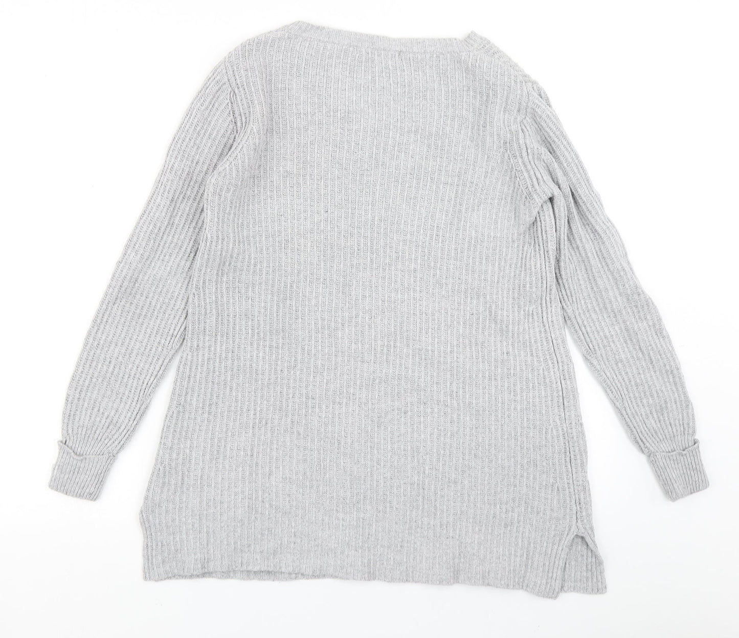 Glamorous Womens Grey  Knit Pullover Jumper Size S