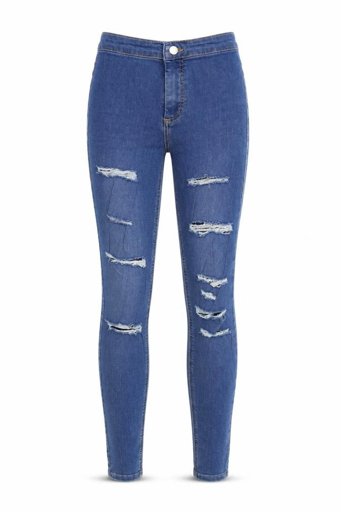 Topshop Womens Blue  Denim Skinny Jeans Size 26 in L32 in