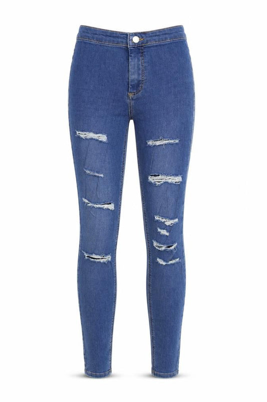 Topshop Womens Blue  Denim Skinny Jeans Size 26 in L32 in