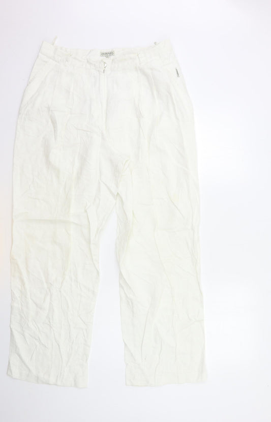 HABALDA Womens White   Trousers  Size XL L30 in