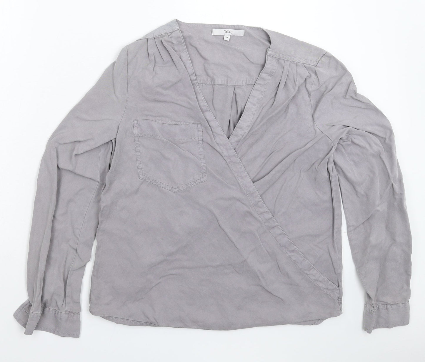 NEXT Womens Grey   Basic Blouse Size 10