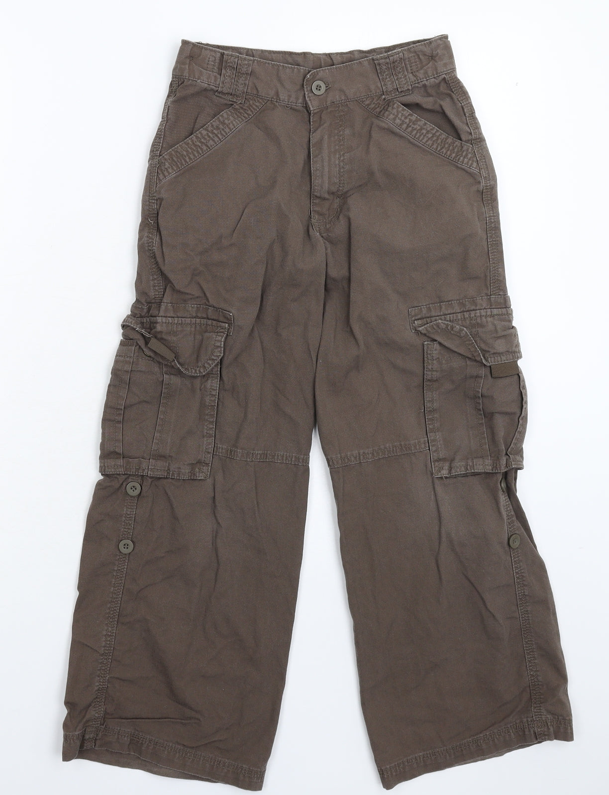 Matalan Boys Grey   Cargo Trousers Size 9 Years