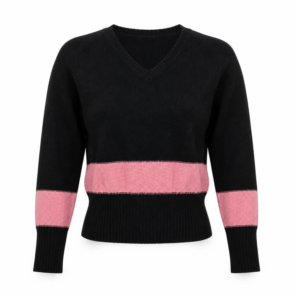 Lee Womens Black  Knit Pullover Jumper Size M
