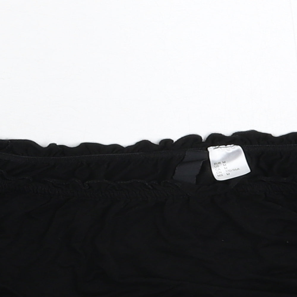 Divided Womens Black   Cropped T-Shirt Size M