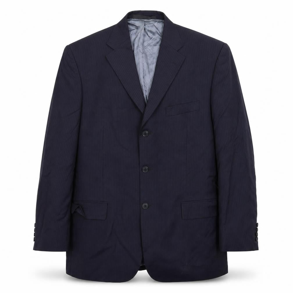 Marks & Spencer Mens Blue Striped  Jacket Suit Jacket Size 42