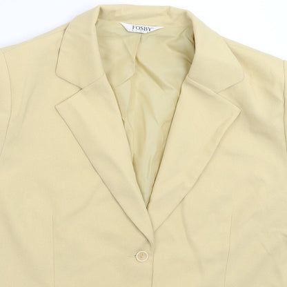 Preloved Fosby Womens Beige   Jacket Suit Jacket Size 16 - Detail