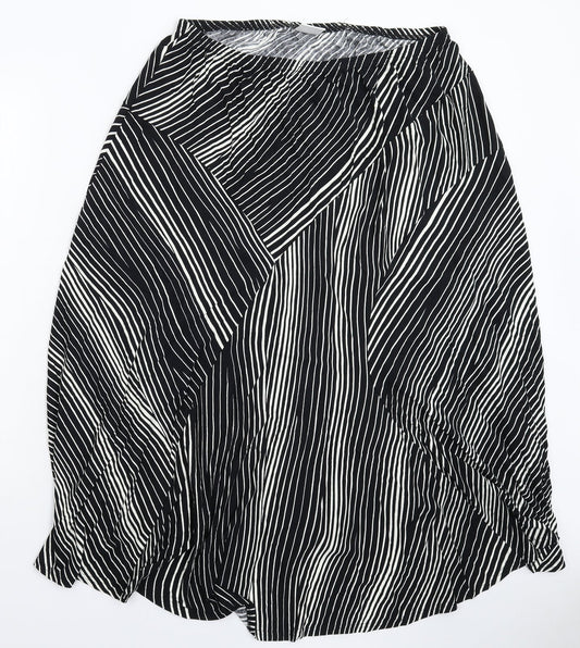 ELVI Womens Multicoloured Striped  Maxi Skirt Size 36 in