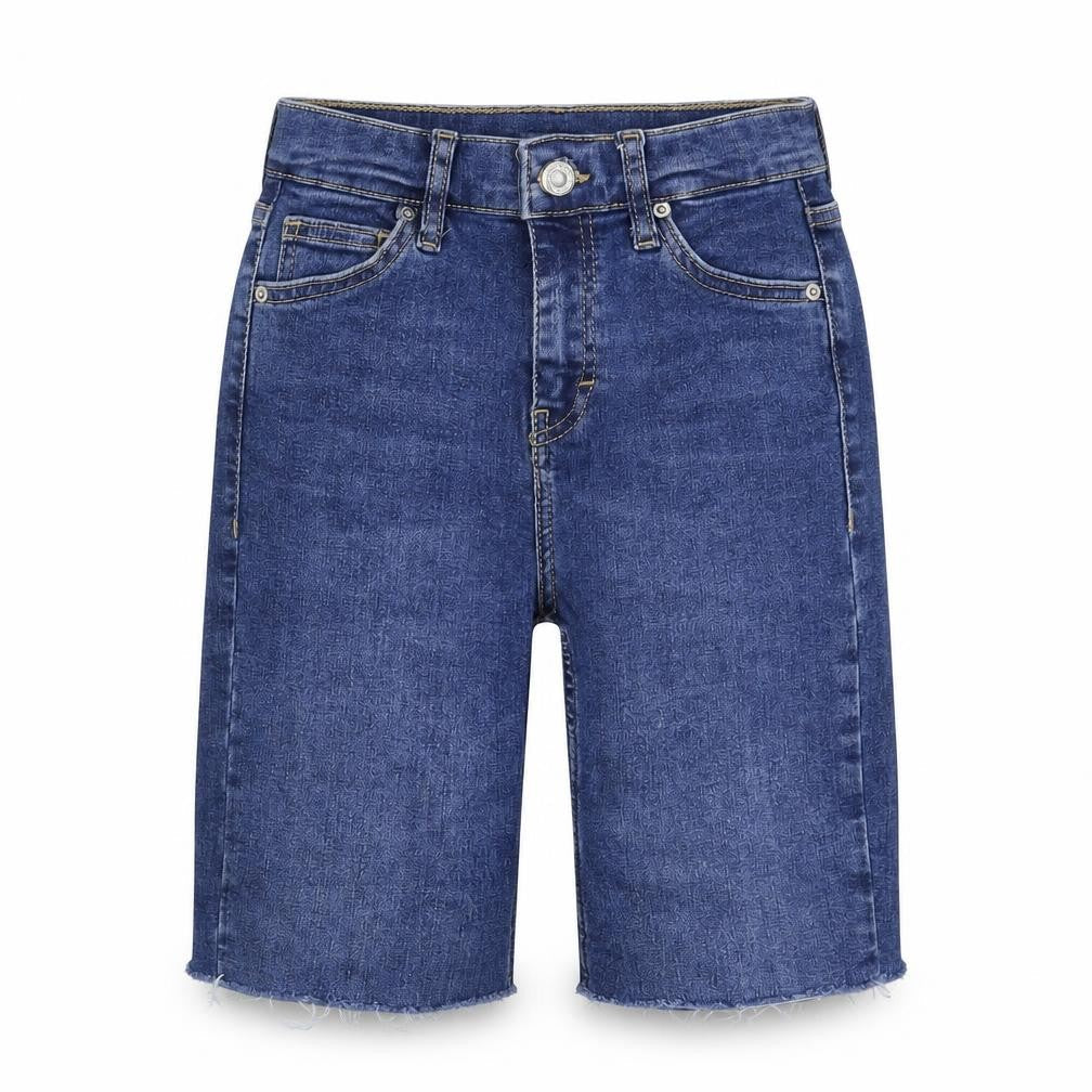 Topshop Womens Blue  Denim Bermuda Shorts Size 25 in