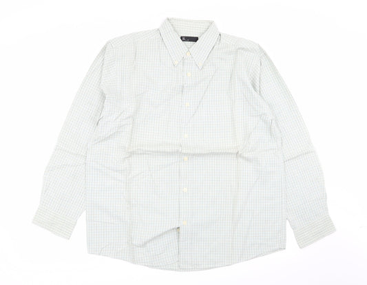 BHS Mens Multicoloured Check   Button-Up Size M