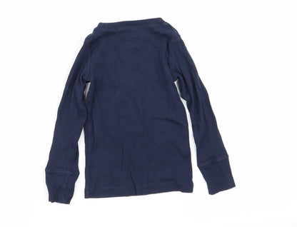 Back view of Lindex girls’ blue basic t-shirt, size 18-24, months