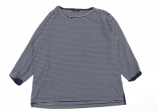 Peacocks Womens Multicoloured Striped  Pullover Jumper Size 14