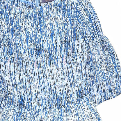 Tu Womens Multicoloured Geometric  Fit & Flare  Size 8