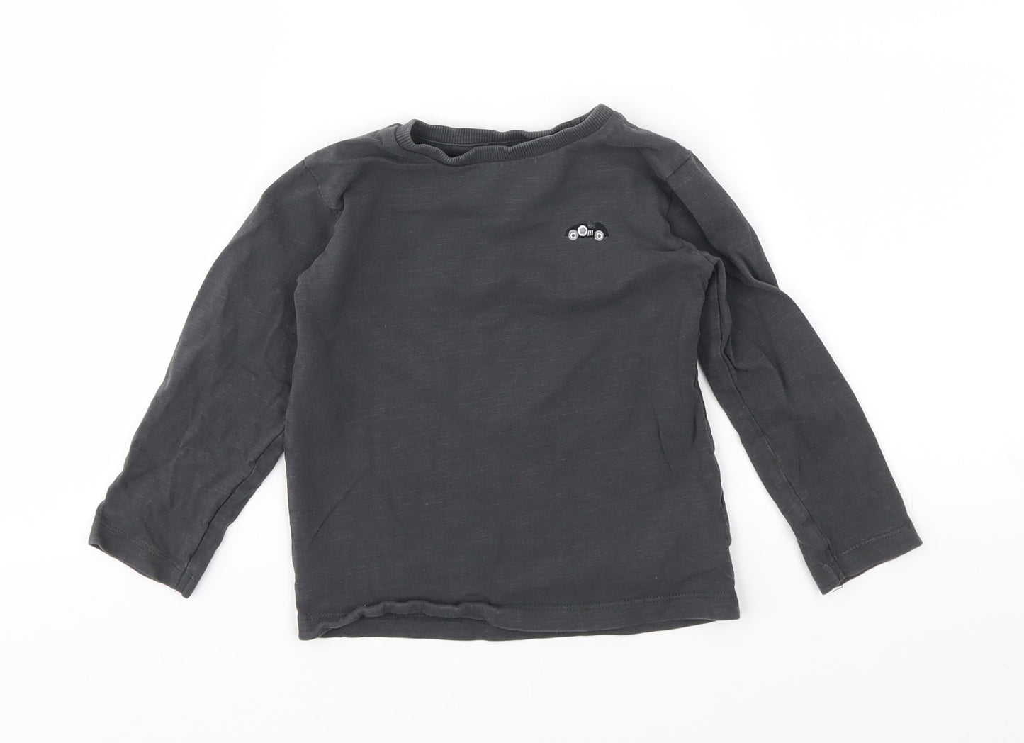 NEXT Girls Grey   Basic T-Shirt Size 24 Months