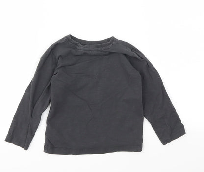 Back view of Next girls’ grey basic t-shirt, size 24, months