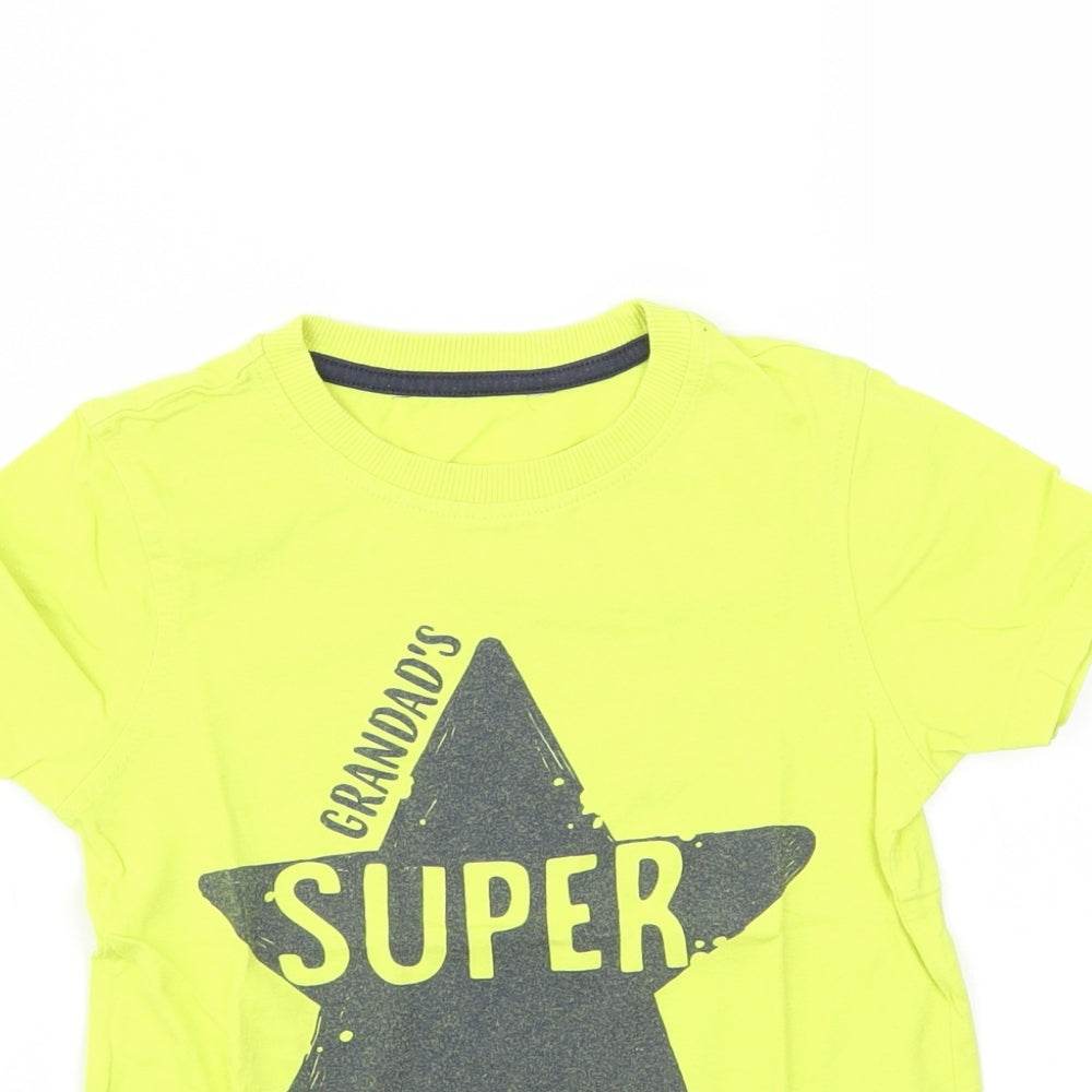 George Boys Yellow   Basic T-Shirt Size 3-4 Years