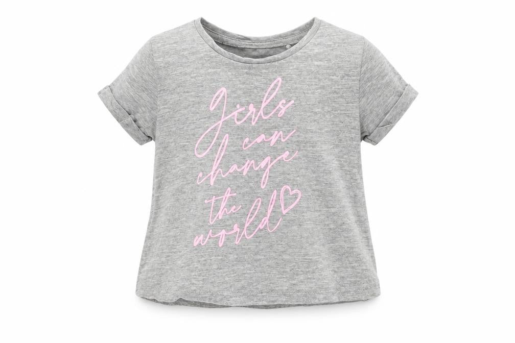 River Island Girls Grey   Basic T-Shirt Size 3-6 Months