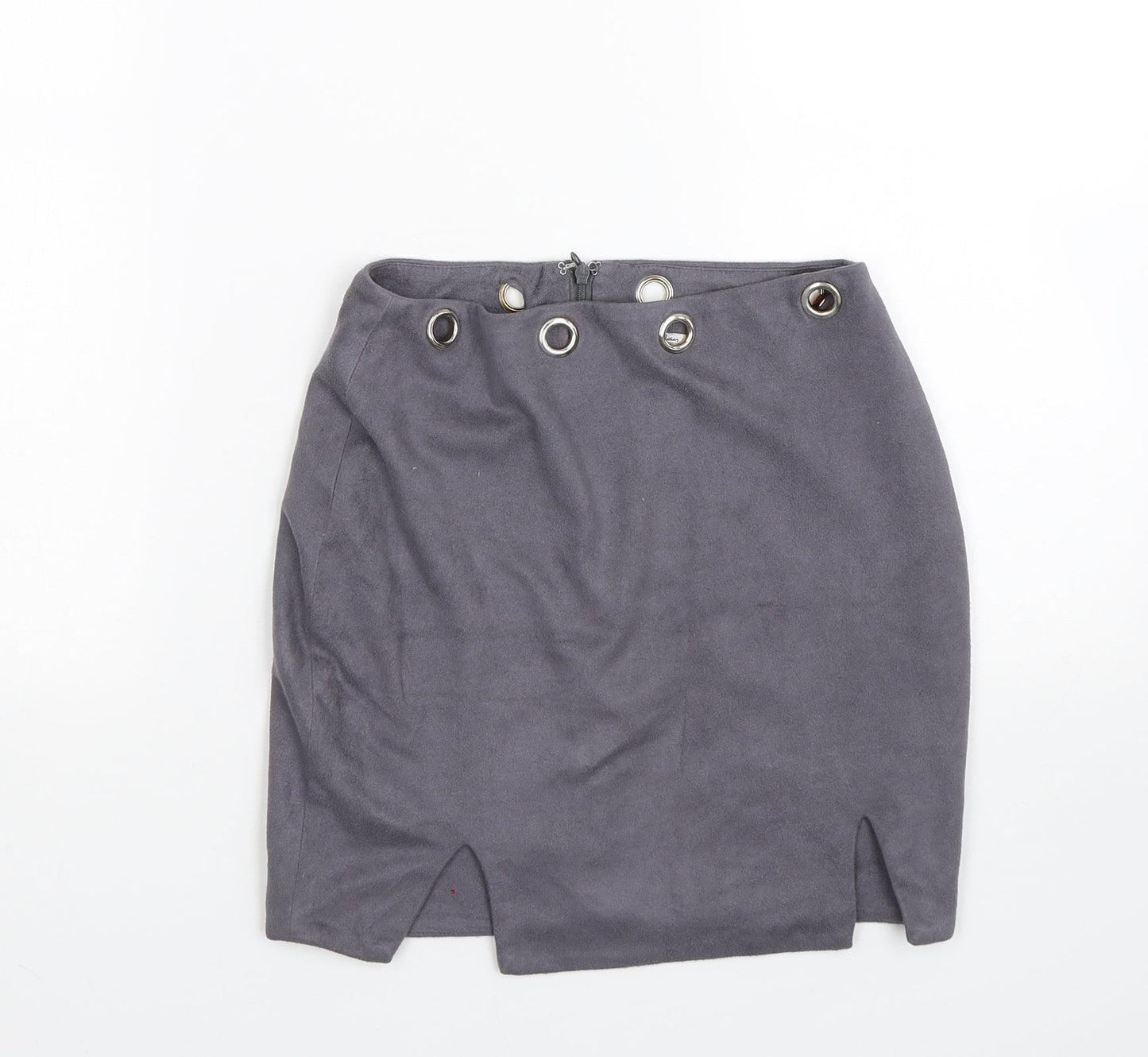 OHPOLLY Womens Grey   Bandage Skirt Size 10