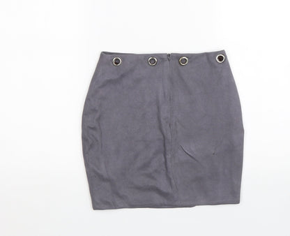 Preloved OHPOLLY Womens Grey   Bandage Skirt Size 10 - Back