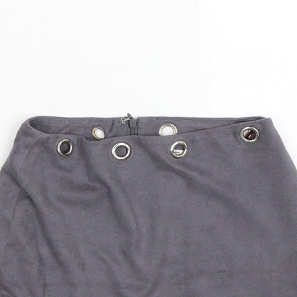 Preloved OHPOLLY Womens Grey   Bandage Skirt Size 10 - Detail