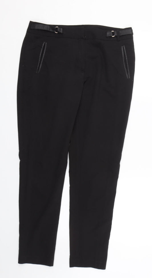 George Womens Black   Trousers  Size 10 L28 in