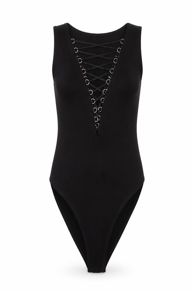 Missguided Womens Black   Catsuit One-Piece Size 8