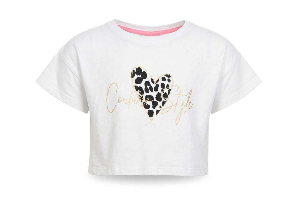 Matalan Girls White   Basic T-Shirt Size 7 Years