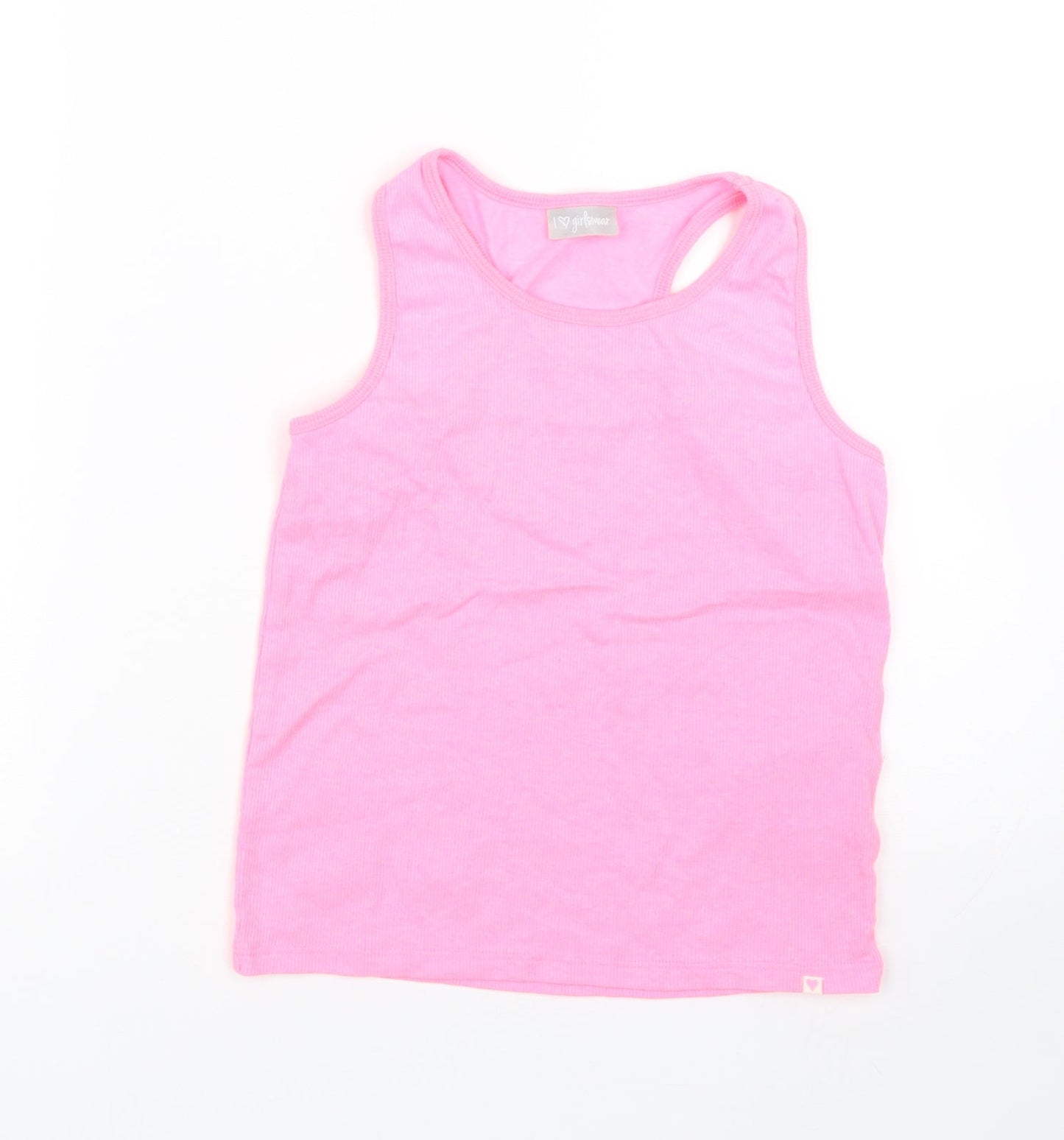 Matalan Girls Pink   Basic Tank Size 10 Years