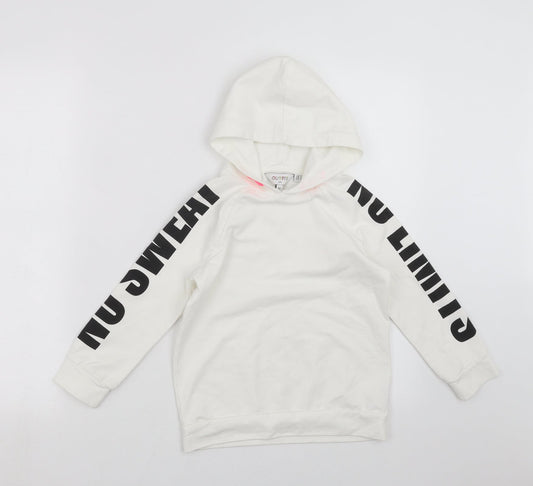 Outfit Kids Girls White   Pullover Hoodie Size 5 Years