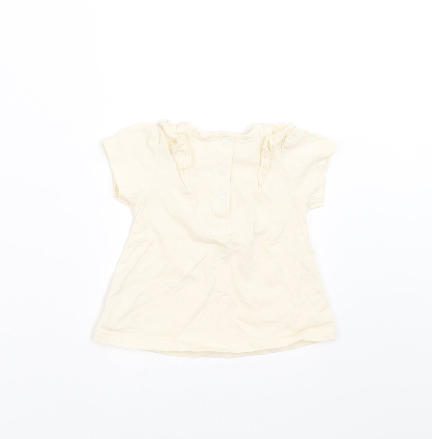 TU Baby Ivory   Basic T-Shirt Size 3-6 Months  - TINY & HAPPY